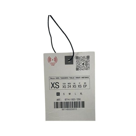 Zara Women Mini Sequin Dress XS White Fringed Short Sleeve 8714/933 NWT - Picture 8 of 12